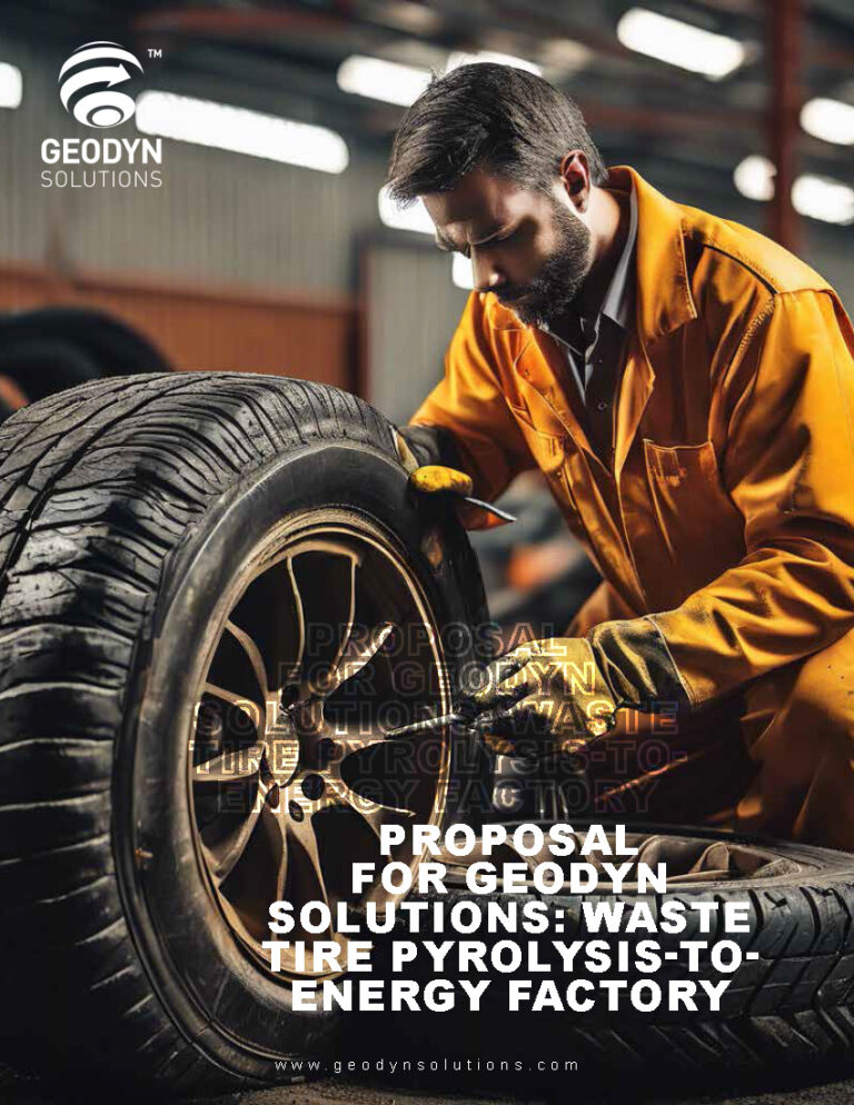 Read more about the article Proposal for Geodyn Solutions: Waste Tire Pyrolysis-to-Energy Factory