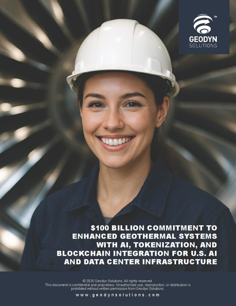 Read more about the article Investment Proposal: $100 Billion Commitment to Enhanced Geothermal Systems with AI, Tokenization, and Blockchain Integration for U.S. AI and Data Center Infrastructure