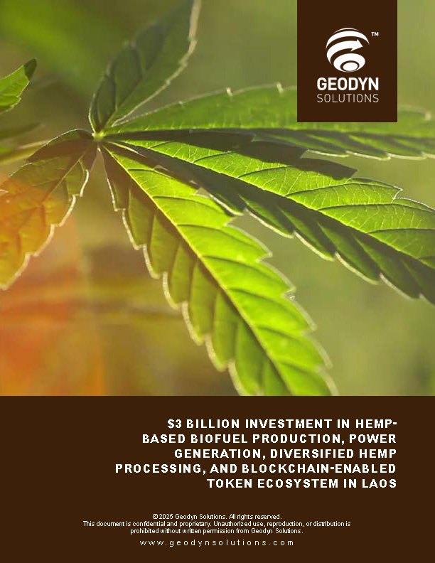 3 Billion Investment in Hemp-Based Biofuel Production-Power Generation- Diversified Hemp Processing in Laos