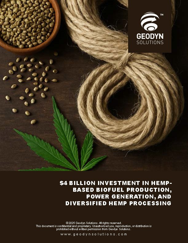 4 Billion Investment in Hemp-Based Biofuel Production-Power Generation-and Diversified Hemp Processing