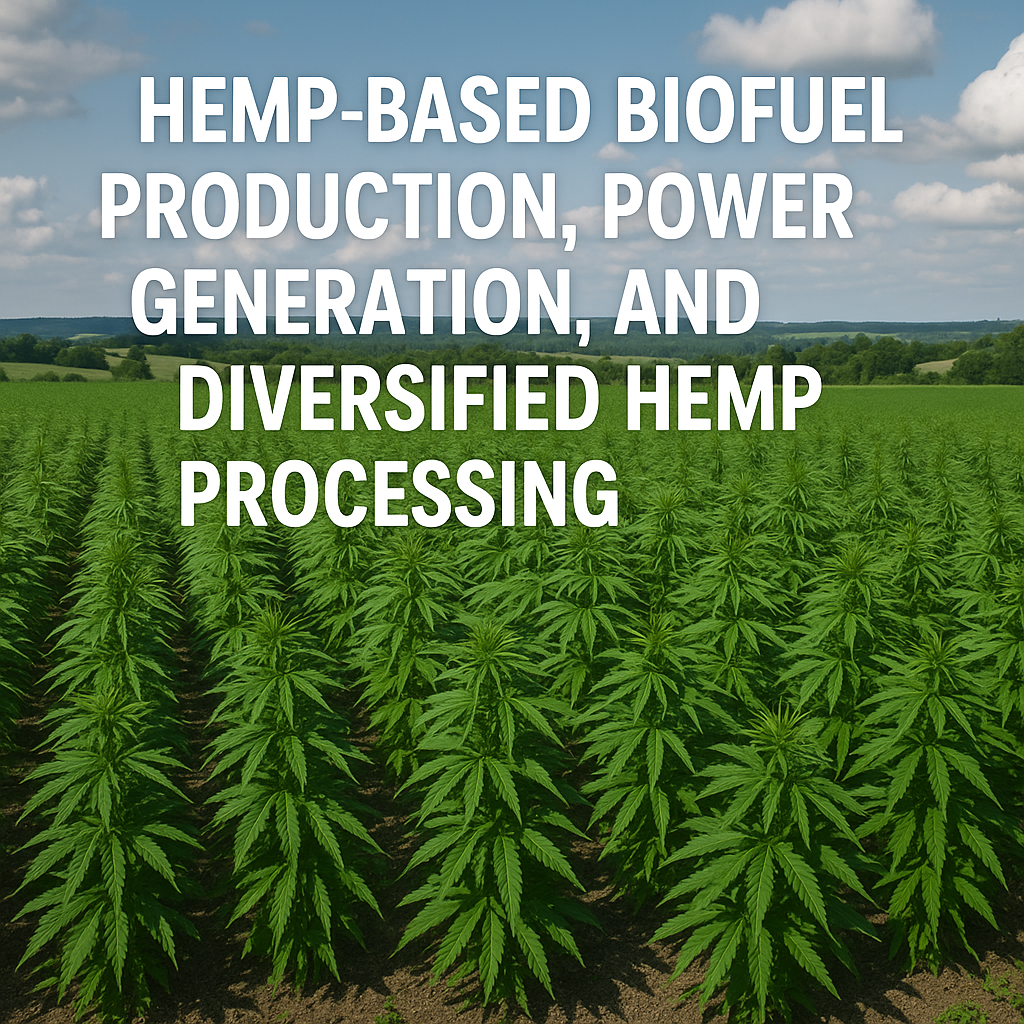 You are currently viewing $4 Billion Investment in Hemp-Based Biofuel Production, Power Generation, Diversified Hemp Processing, and Blockchain-Enabled Token Ecosystem in Canada