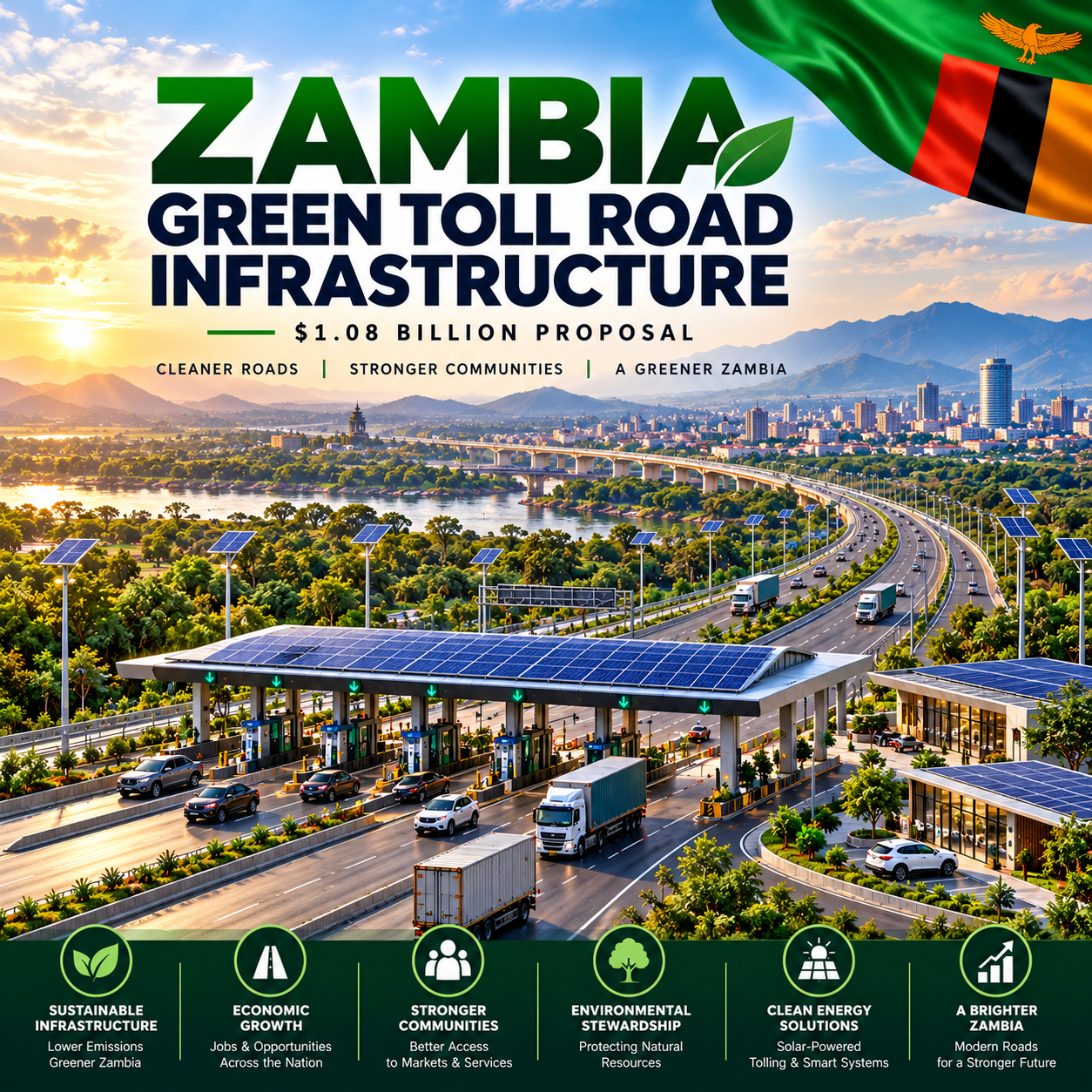 Read more about the article Geodyn Solutions Proposal $1 Billion Green Toll Road Infrastructure for Zambia